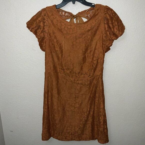 NWOT Free People Hailee Lace Mini Dress Size L - Picture 7 of 9